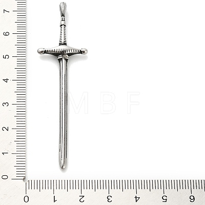 316 Surgical Stainless Big Steel Pendants STAS-A123-06AS-1