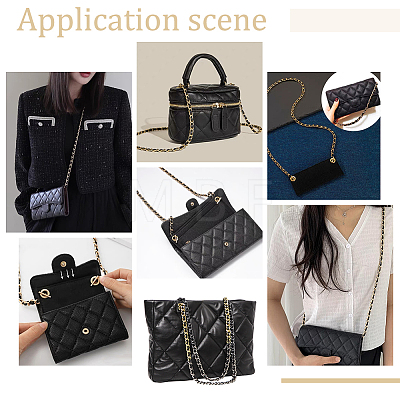 Black Imitation Leather Bag Handles FIND-WH0114-74A-01-1