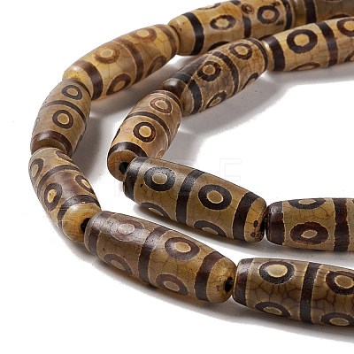 Tibetan Style dZi Beads Strands G-A024-01P-1