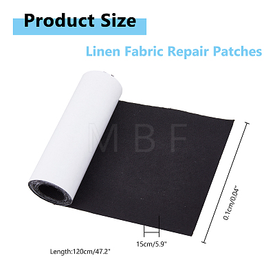 Self Adhesive Linen Fabric DIY-WH0542-20A-1