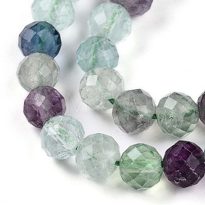 Natural Fluorite Beads Strands G-S345-6mm-31-1