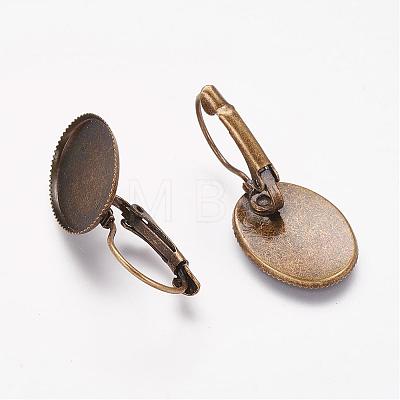 Brass Leverback Earring Findings KK-A025-AB-1