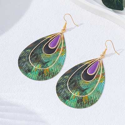Alloy Dangle Earrings for Women WG8F981-01-1