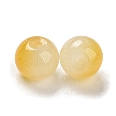 Two Tone Spray Painting Glass Beads GLAA-L046-03A-1