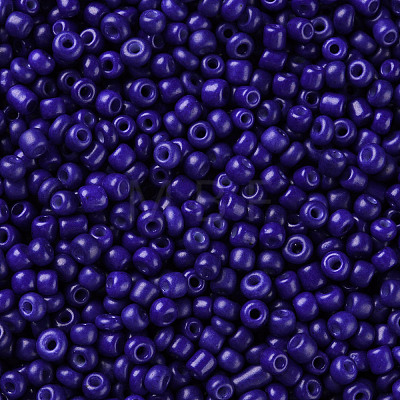 Baking Paint Glass Seed Beads SEED-S002-K6-1