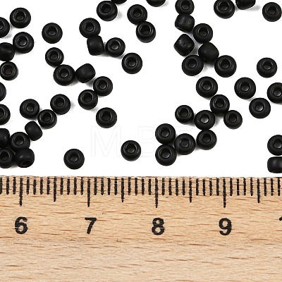 Frosted Opaque 8/0 Glass Seed Beads X-SEED-R029-3mm-A07-1