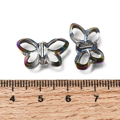 Electroplated Transparent Glass Beads Strands GL-CBA98F0-03B-1