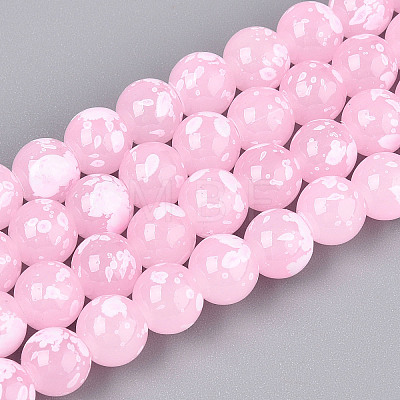 Baking Paint Glass Beads X1-DGLA-N015-8mm-02-1