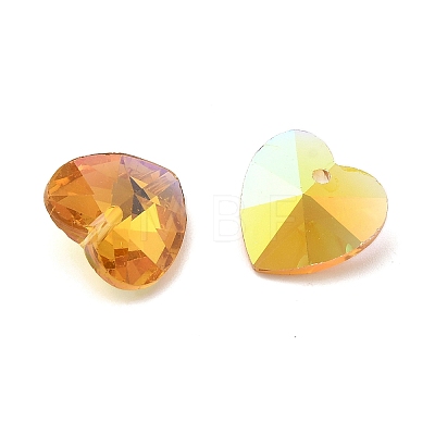 Faceted Glass Charms RGLA-L026-B18-1