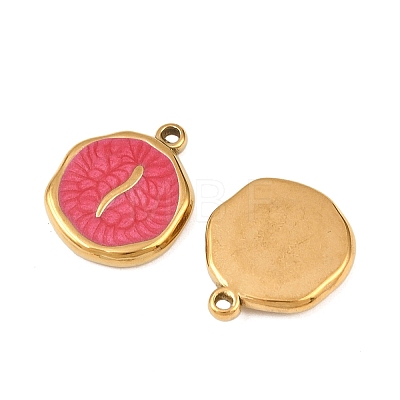 304 Stainless Steel Enamel Pendants STAS-P425-01G-12-1