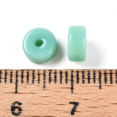 Opaque Solid Color Glass Beads GLAA-N007-6x3mm-A04-1