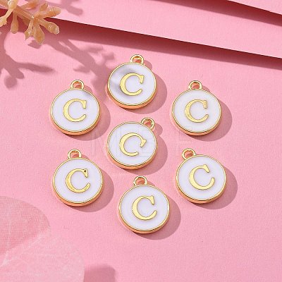 Golden Plated Alloy Charms LS-ENAM-S118-01C-1