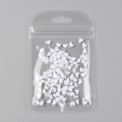 Heart Plastic Cabochons Nail MRMJ-I001-04A-S-1