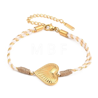 304 Stainless Steel Link Bracelets BJEW-K303-02A-1