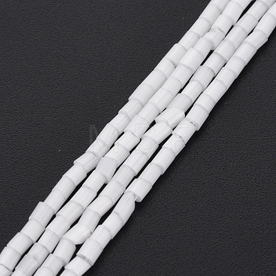 Glass Silk Stain Style Beads Strands GLAA-N047-001A-07-1