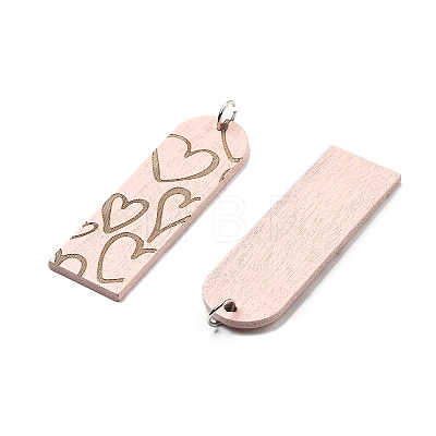 Printed Wood Pendants FIND-R050-02B-1