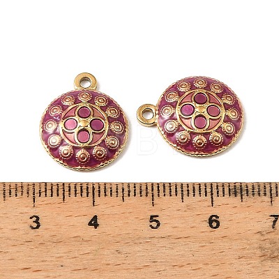 304 Stainless Steel Enamel Pendants STAS-I371-13G-01-1