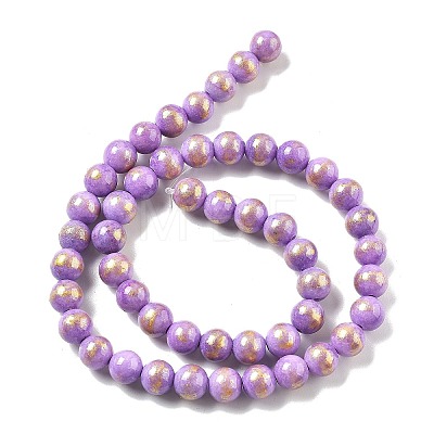 Natural Mashan Jade Beads Strands G-A255-A01-01G-1