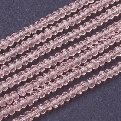 Transparent Glass Beads Strands GLAA-R135-2mm-12-1