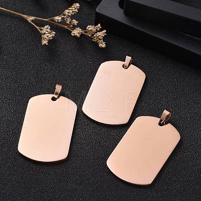 Ion Plating(IP) 304 Stainless Steel Pendants LS-STAS-I311-03A-RG-1