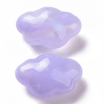 Opaque Acrylic Beads OACR-E014-17B-1