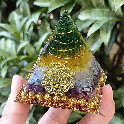 Orgonite Pyramid Resin Energy Generators PW-WGA3D9B-01-1