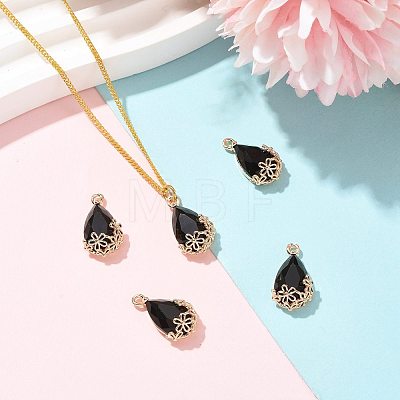 Transparent Glass Pendants GLAA-FZ0001-02C-1