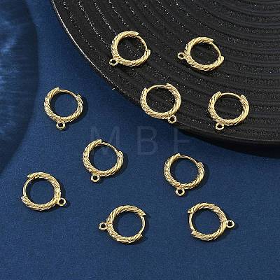 SHEGRACE Brass Hoop Earrings Findings XGR0152G-90G-1
