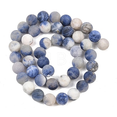 Natural Sodalite Beads Strands G-D691-8mm-1