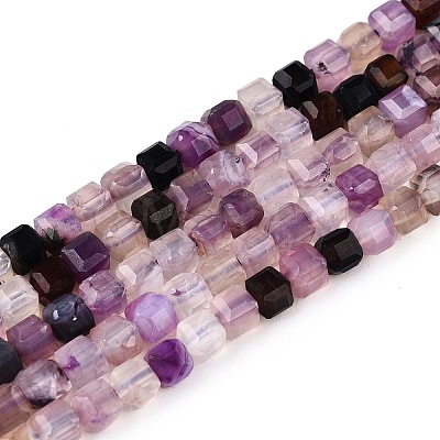 Dyed Natural Agate Beads Strands G-T138-211D-1