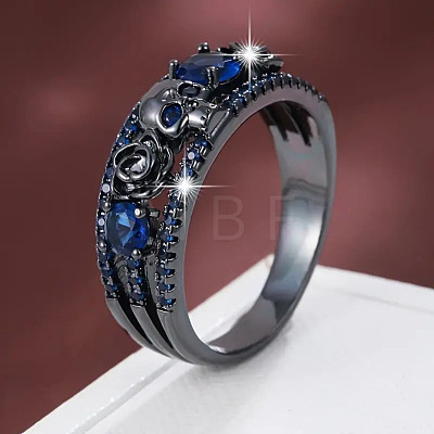 Alloy & Rhinestone Finger Rings FS-WG4F886-06-1