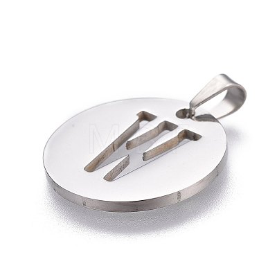 Non-Tarnish 201 Stainless Steel Pendants STAS-L221-33W-1