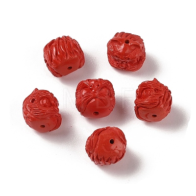 Synthetic Coral Carved Beads CORA-C001-03-1