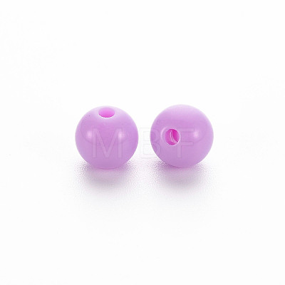 Opaque Acrylic Beads X-MACR-S370-C8mm-A03-1