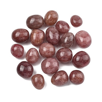 Natural Strawberry Quartz Beads G-G348-01B-08-1