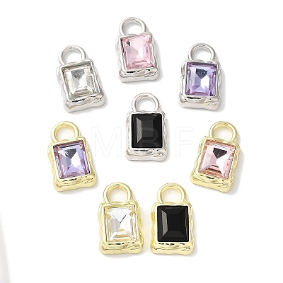 Lock Rack Plating Alloy Pendants FIND-I039-26G-1