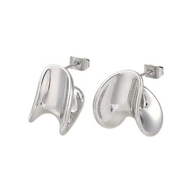 304 Stainless Steel Stud Earrings for Women EJEW-K281-29P-1