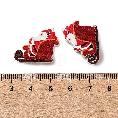 Christmas Theme Schima Wood Beads WOOD-F018-06-1