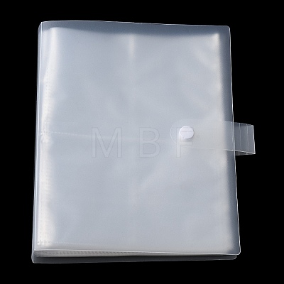 160 Pockets Transparent Jewelry Storage Book without Resealable Bags PW-WG24357-02-1