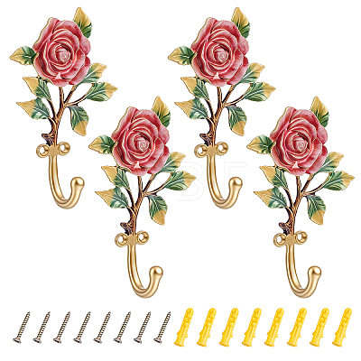Alloy Enamel Hook Hangers DIY-WA0001-33-1