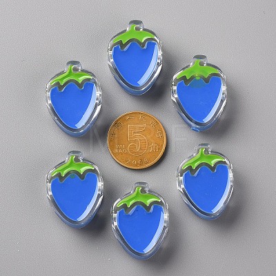 Transparent Enamel Acrylic Beads X1-TACR-S155-003K-1