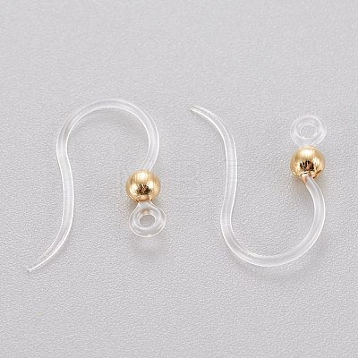 Eco-Friendly Plastic Earring Hooks X-STAS-K203-03G-1
