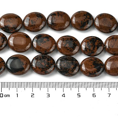 Natural Mahogany Obsidian Beads Strands G-K365-B09-03-1
