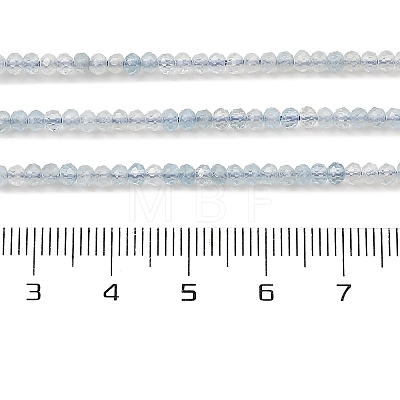 Natural Aquamarine Beads Strands G-K376-B04-01-1