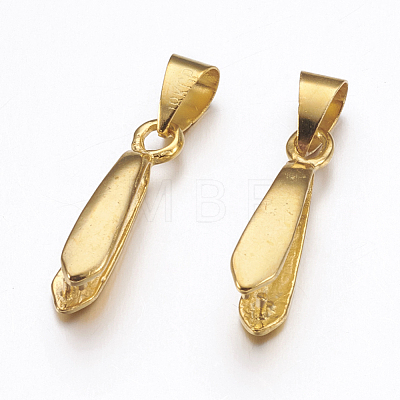 Brass Pendant Pinch Bails KK-K225-26-1
