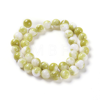 Natural Persian Jade Beads Strands G-D434-8mm-29-1