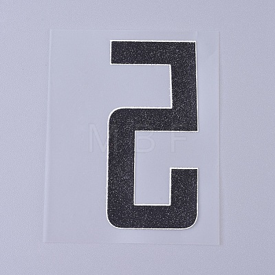 (Clearance Sale)Number Iron On Transfers Applique Hot Heat Vinyl Thermal Transfers Stickers For Clothes Fabric Decoration Badge DIY-WH0148-43E-1