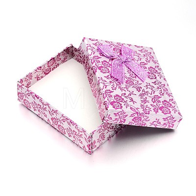 Rectangle Cardboard Jewelry Set Boxes X-CBOX-S012-05-1