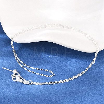 1.5MM Adjustable Slider Brass Dapped Chain Necklaces for Men Women NJEW-L012-10S-1