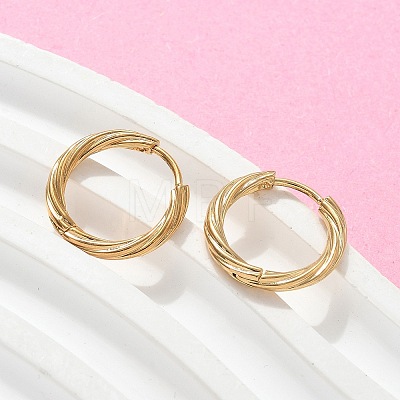 304 Stainless Steel Twist Hoop Earrings for Women EJEW-A130-02B-G-1